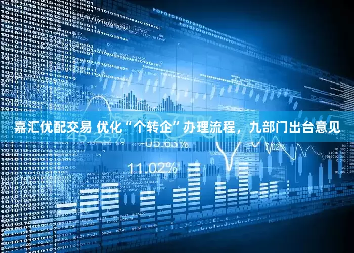 嘉汇优配交易 优化“个转企”办理流程，九部门出台意见
